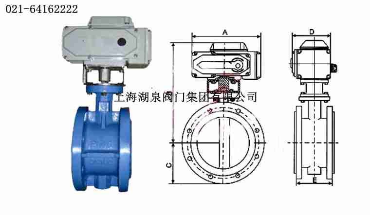 d941X-16c電動蝶閥的型號意義及結構詳細圖解